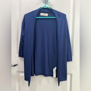 Zara Women’s Open Front Blue Cardigan Size Medium